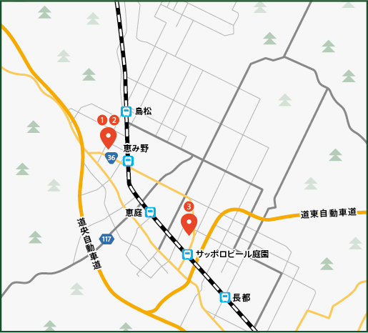 ガーデン・野菜ビュッフェ・温泉　春の半日コースの地図画像